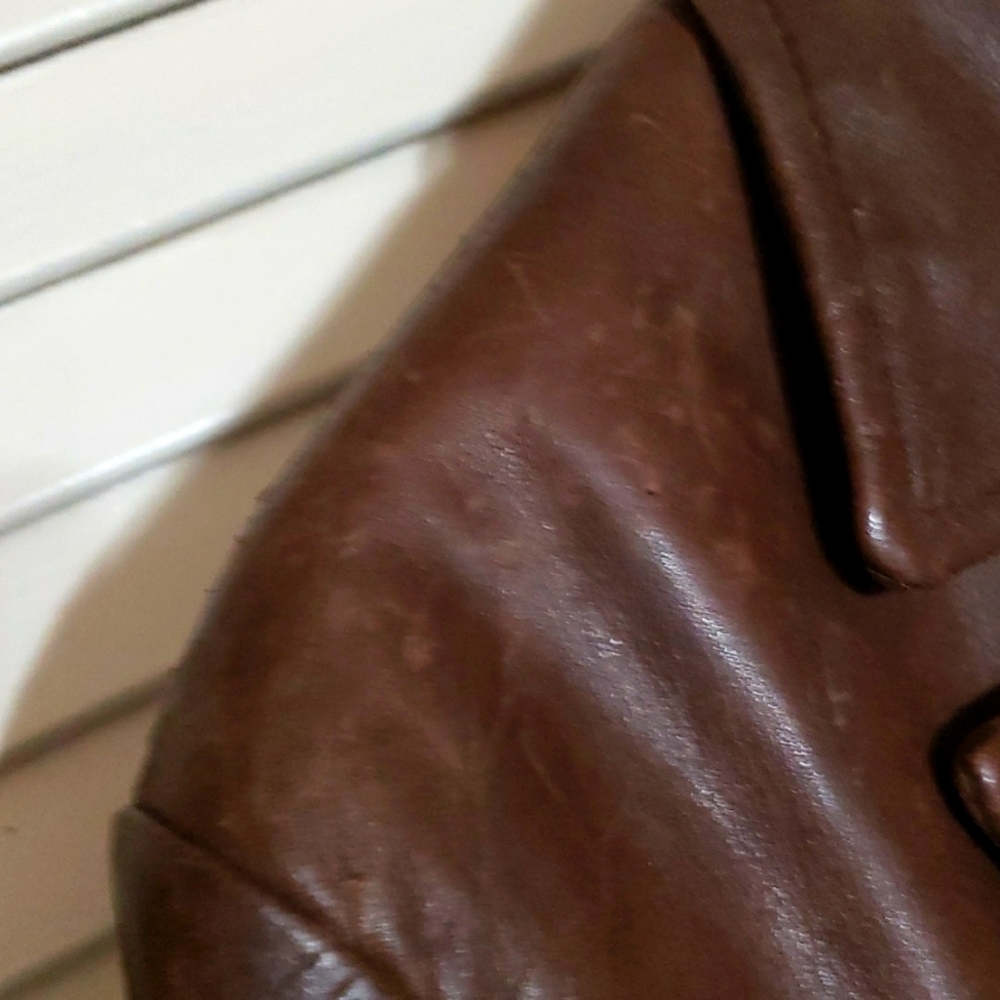 Wilsons Leather Brown Trench Coat - Picture 8 of 8
